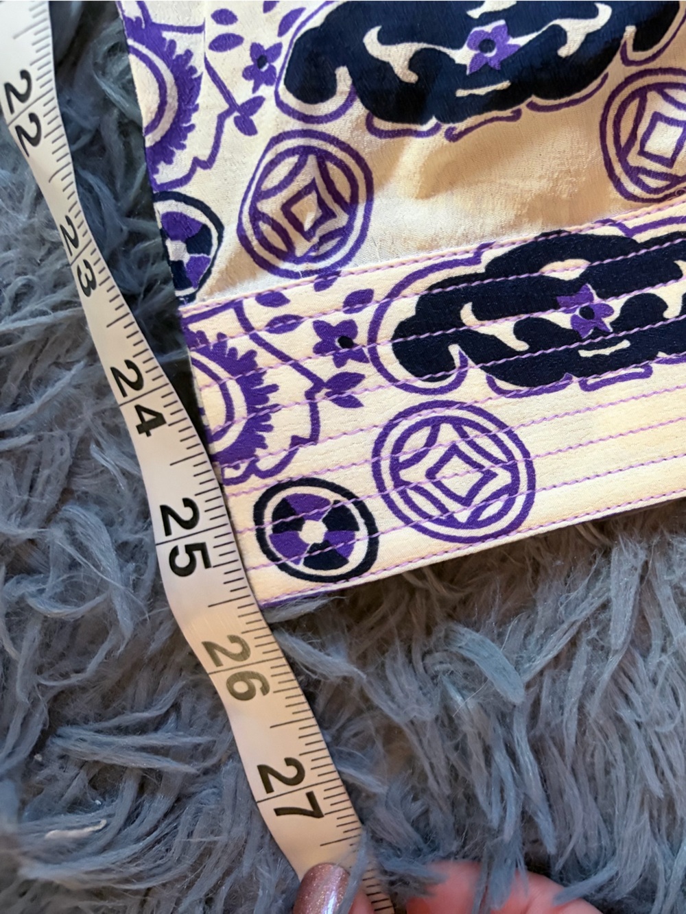 One Hundred Stars Lounge Wear Crepe Pants - Giant Willow Blue - Picture 7 of 8